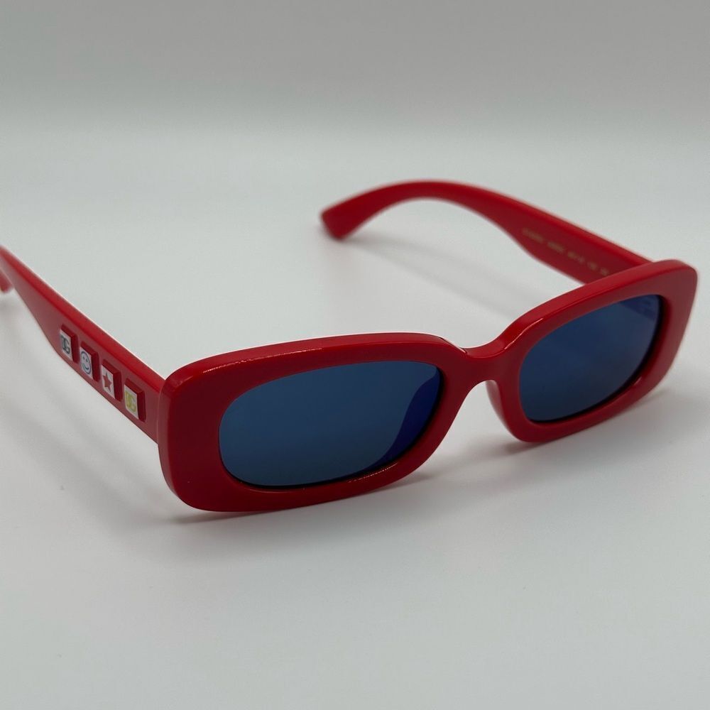 NEW DOLCE & GABBANA KIDS Sunglasses DX6006U 308825 Red Dark Grey Mirror Blue